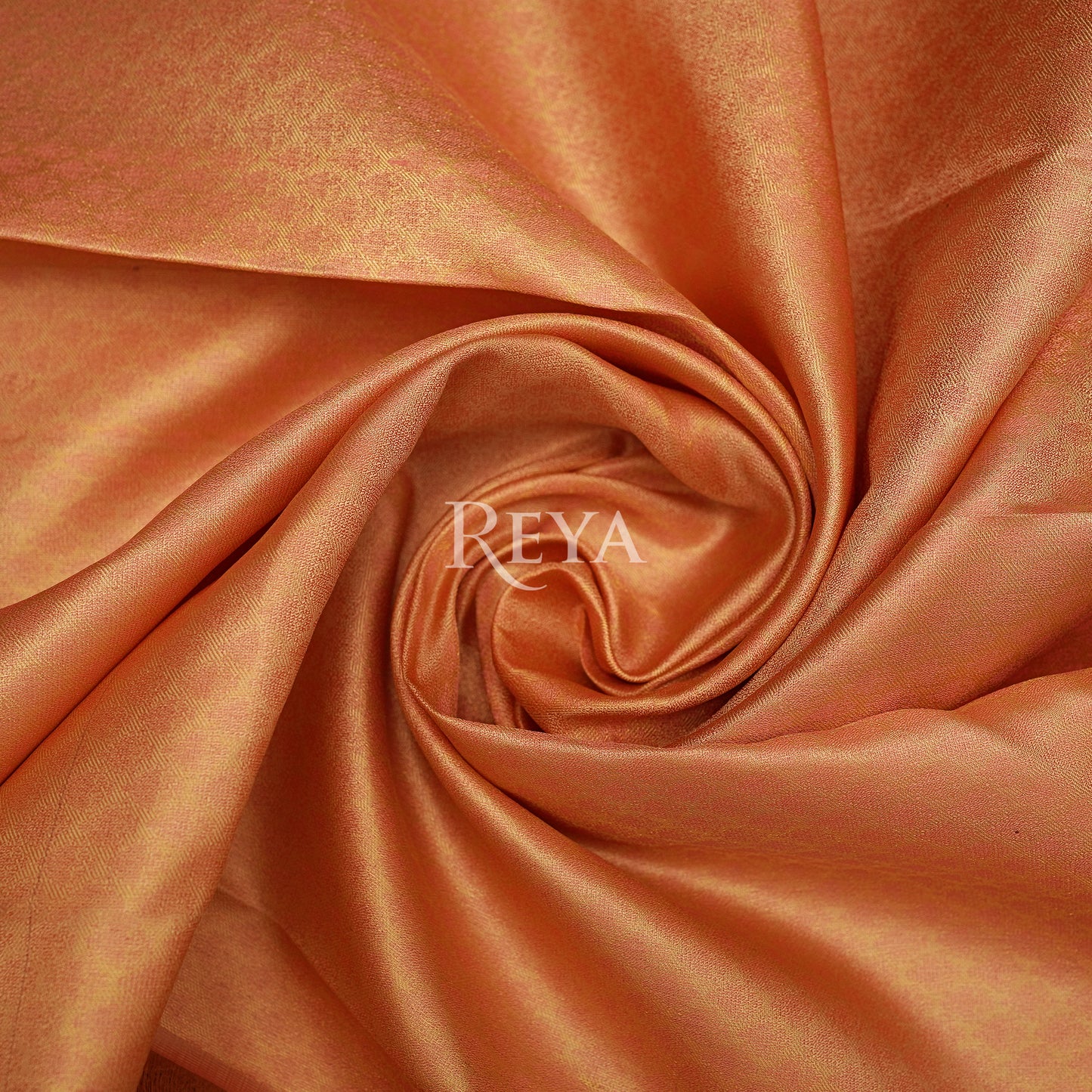 'Whispers of the Lotus Kanjeevaram' in antique gold tissue and blush rose