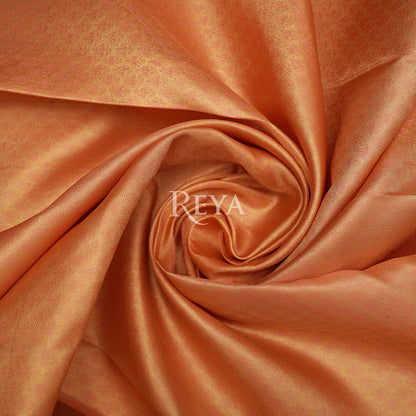 'Whispers of the Lotus Kanjeevaram' in antique gold tissue and blush rose