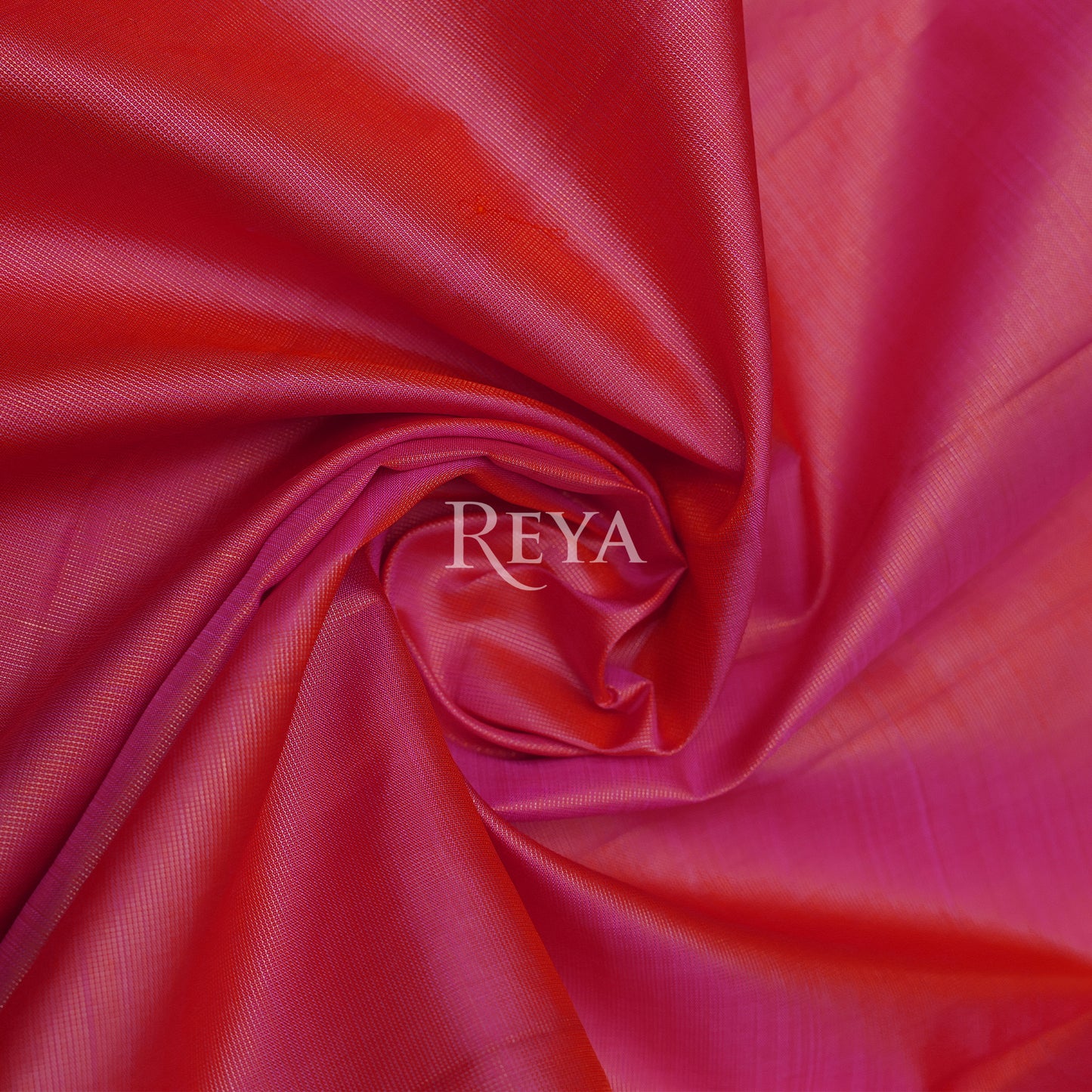 Radiant Ruby Kanjeevaram' in pink and gold zari florals